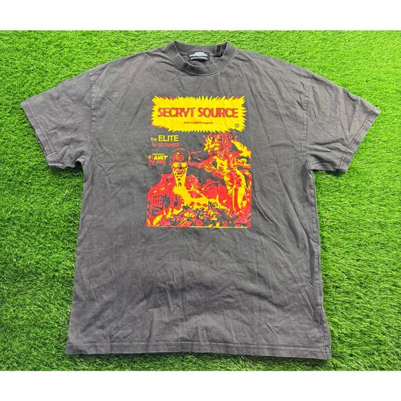 Secryt Source Planet Of Fire Graphic Tee Sz M Black Made In Portugal 100% Cotton - Picture 1 of 8